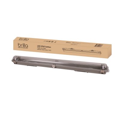 LED IP65 batten FSB193 tube-replaceable, 0.6mx1 G13, PC, non-dim,655*62*60mm, Brilla