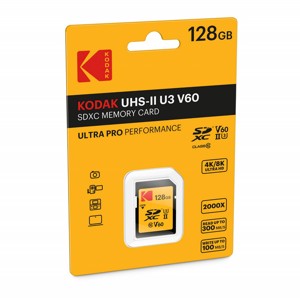 Kodak mSD 128 GB UHS-II U3 V60 Pro +adapter