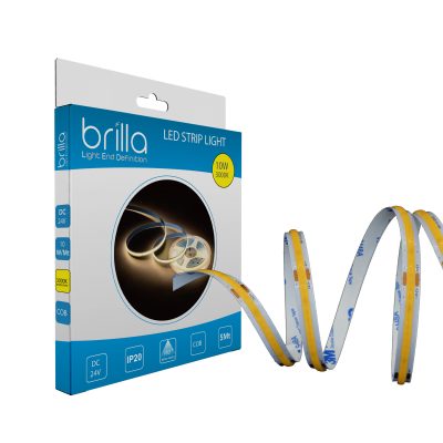 LED COB Strip light  BRILLA 10W, 24V input, 3000K