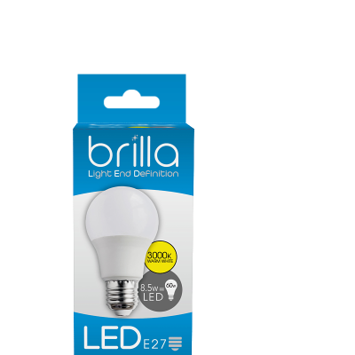LED ŽARULJA A60/8.5 W, 3000K,E27,60W-Brilla