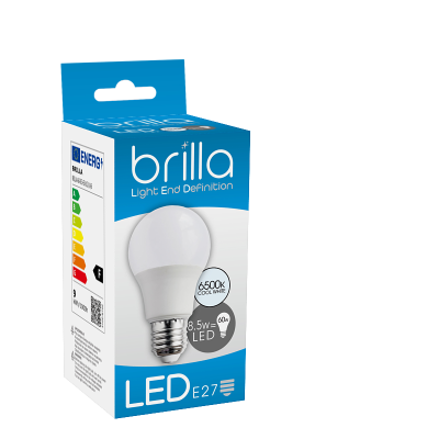 LED ŽARULJA A60/8.5,6500K, E27,60W-Brilla