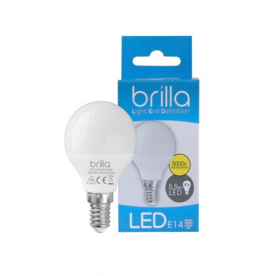 LED ŽARULJA E14-G45-3000K / Brilla