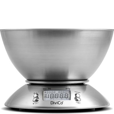 Kuhinjska vaga s inox posudom-Super bowl / DiviCo
